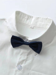 Boys Long Sleeve Shirt with Bowtie