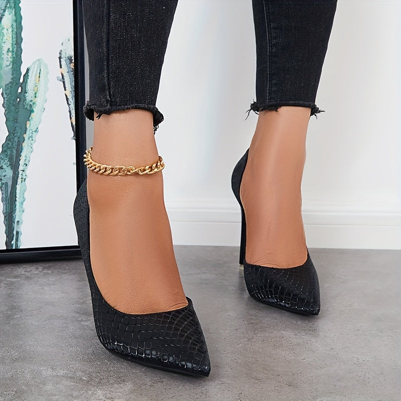 Sexy Stiletto Pointed Toe High Heels Cut Out Pumps