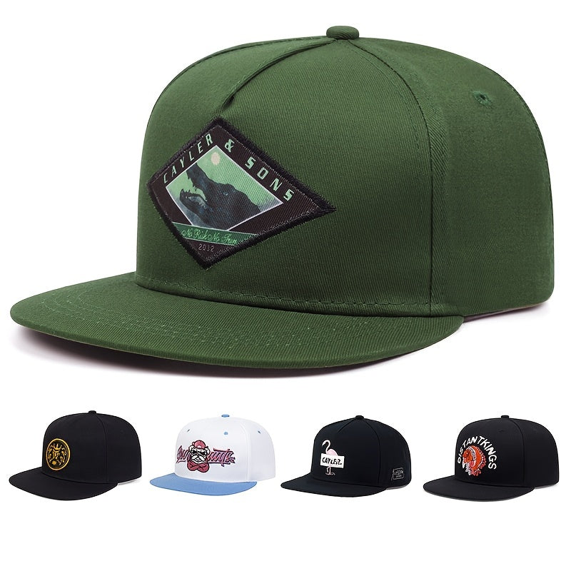 Unisex Breathable Baseball Cap With Dinosaur Stickers
