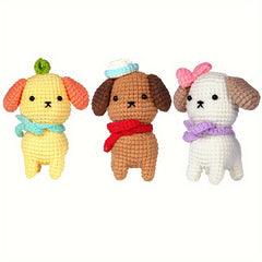 Crochet Material Package for Knitted Puppy Gift Ornaments