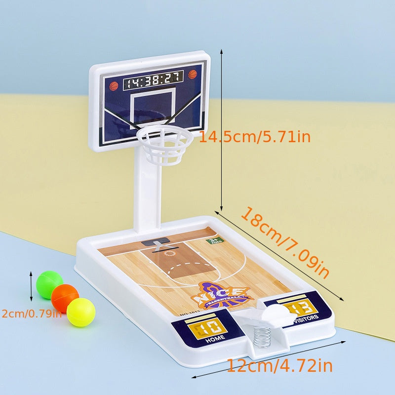 Mini Tabletop Shooting Device Finger Catapult Basketball Machine