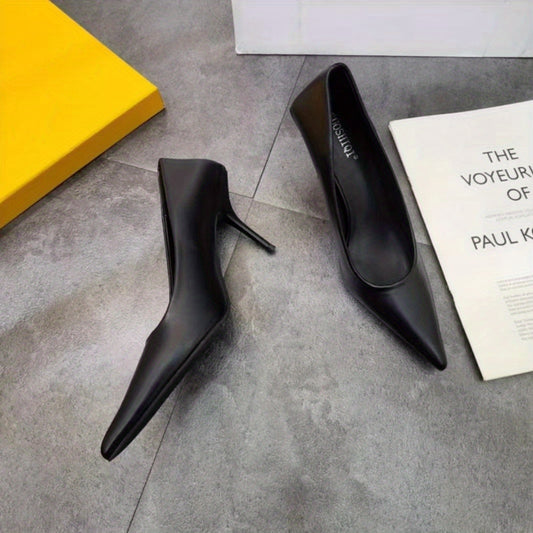 Women's Pointe Toe Stiletto Heels Slip On High Heels OL Style Pumps