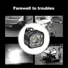 Rechargeable Bike Lights Set Waterproof Front Back Taillight