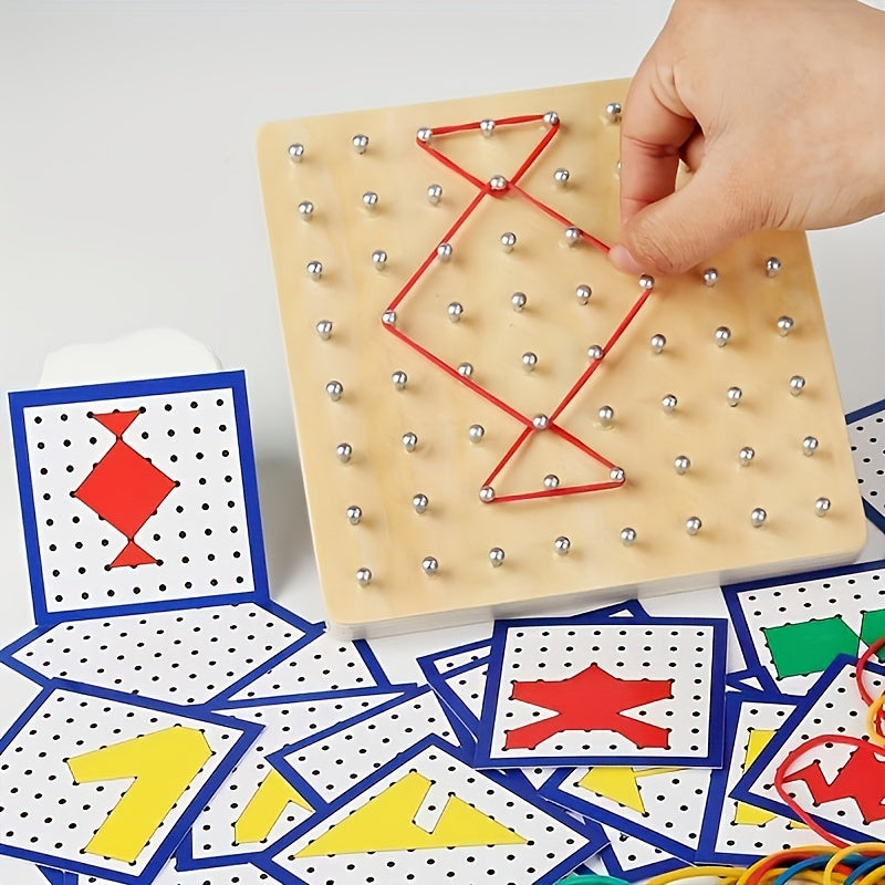 Montessori Math Pattern Block Floor Set