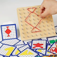 Montessori Math Pattern Block Floor Set