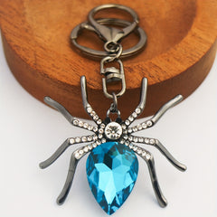 Crystal Spider Animal Keychain for Bag Backpack Wallet Car Keys