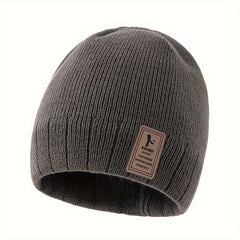 Beanie Winter Velvet Knitted Hat Outdoor Cycling Coldproof Ear Protection
