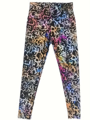Leopard Print High Waist Yoga Leggings Women's Activewear