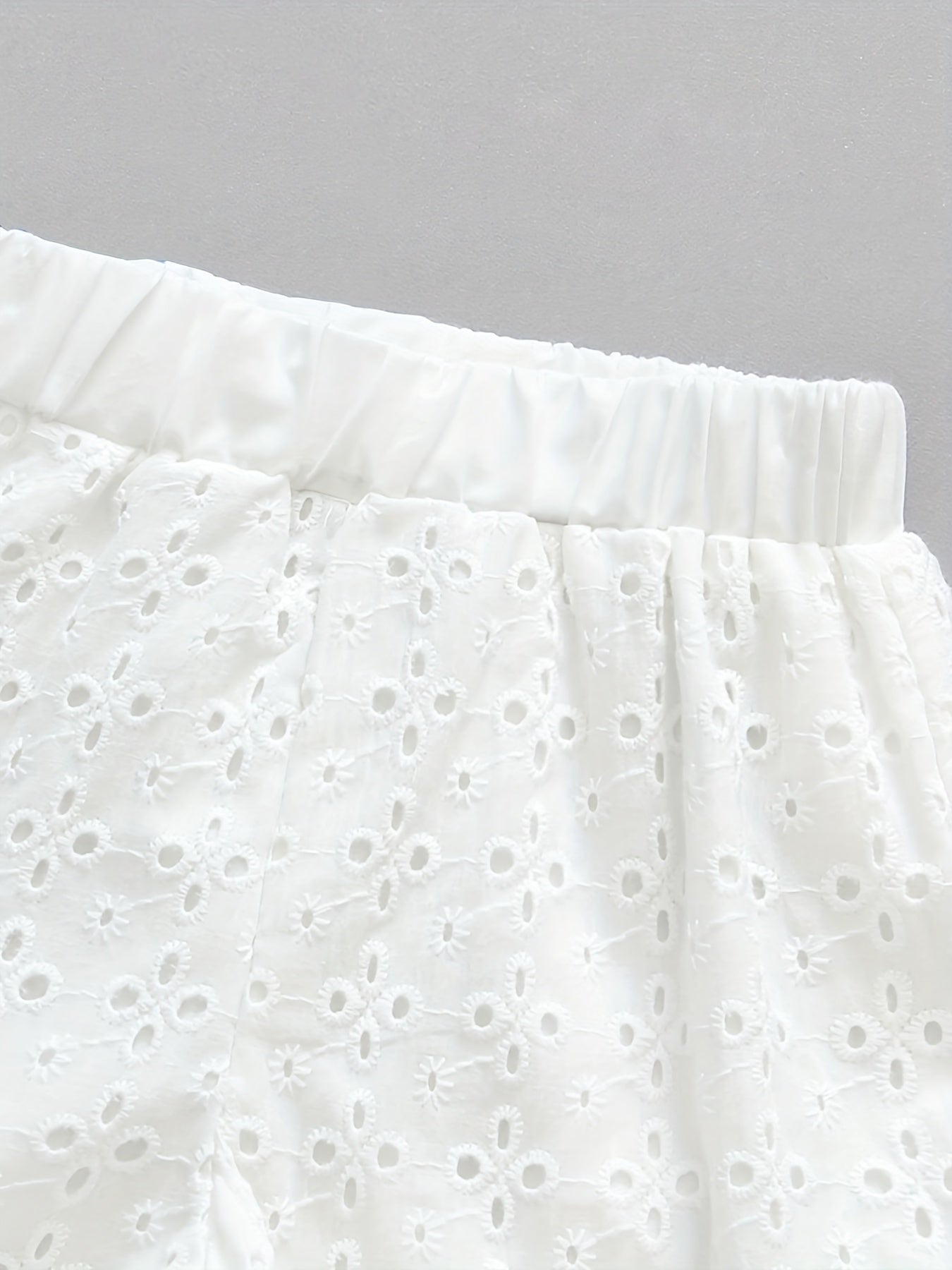 Toddler Girls Flowers Lace Trim Cotton Shorts Kids Summer Clothes