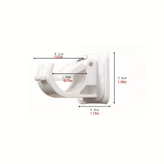 2pcs Punch Fishing Rod Holder Adhesive Hook For Home Decor