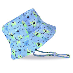 Boys Monster Print Bucket Hat for Sun Protection
