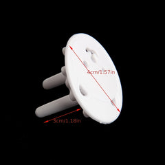 10pcs Round Baby Socket Cover Bear 2 Pin Hole Power Protection Cover
