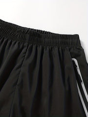 Men's Zipper Pocket Shorts for Outdoor Summer Activities