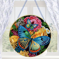 Butterfly Pattern Diamond Painting Pendant Kit