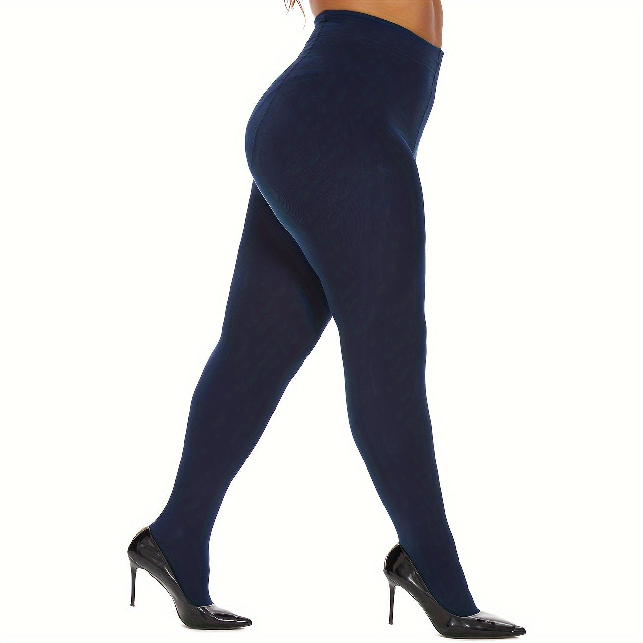 High Waist Tummy Control Fleece Lined Pantyhose