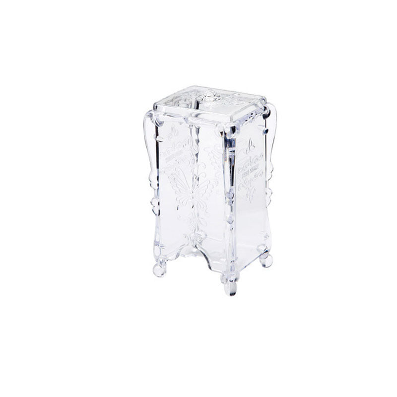 Butterfly Pattern Makeup Pads Holder Dispenser Box Organizer