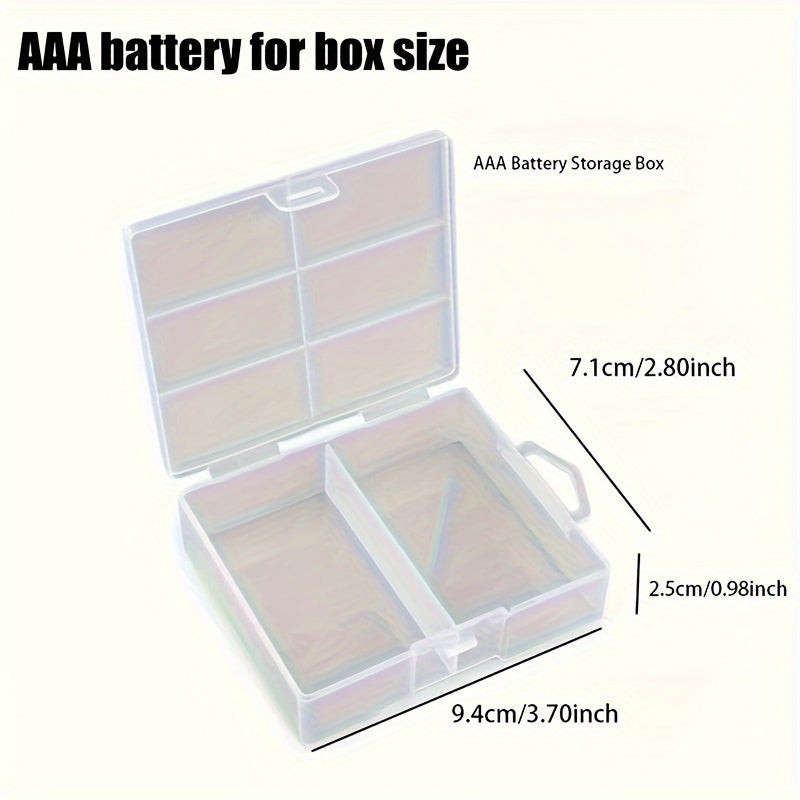 Compact PET Battery Organizer, Holds 24 AA AAA Batteries, Impact Resistant