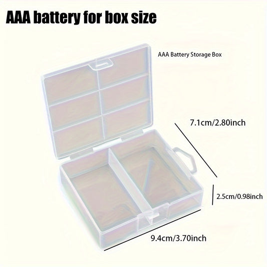 Compact PET Battery Organizer, Holds 24 AA AAA Batteries, Impact Resistant