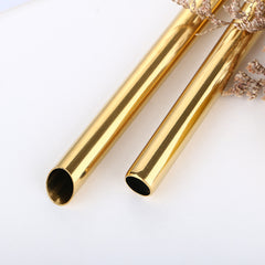 215mm Stainless Steel Bubble Tea Straw with Oblique Mouthpiece