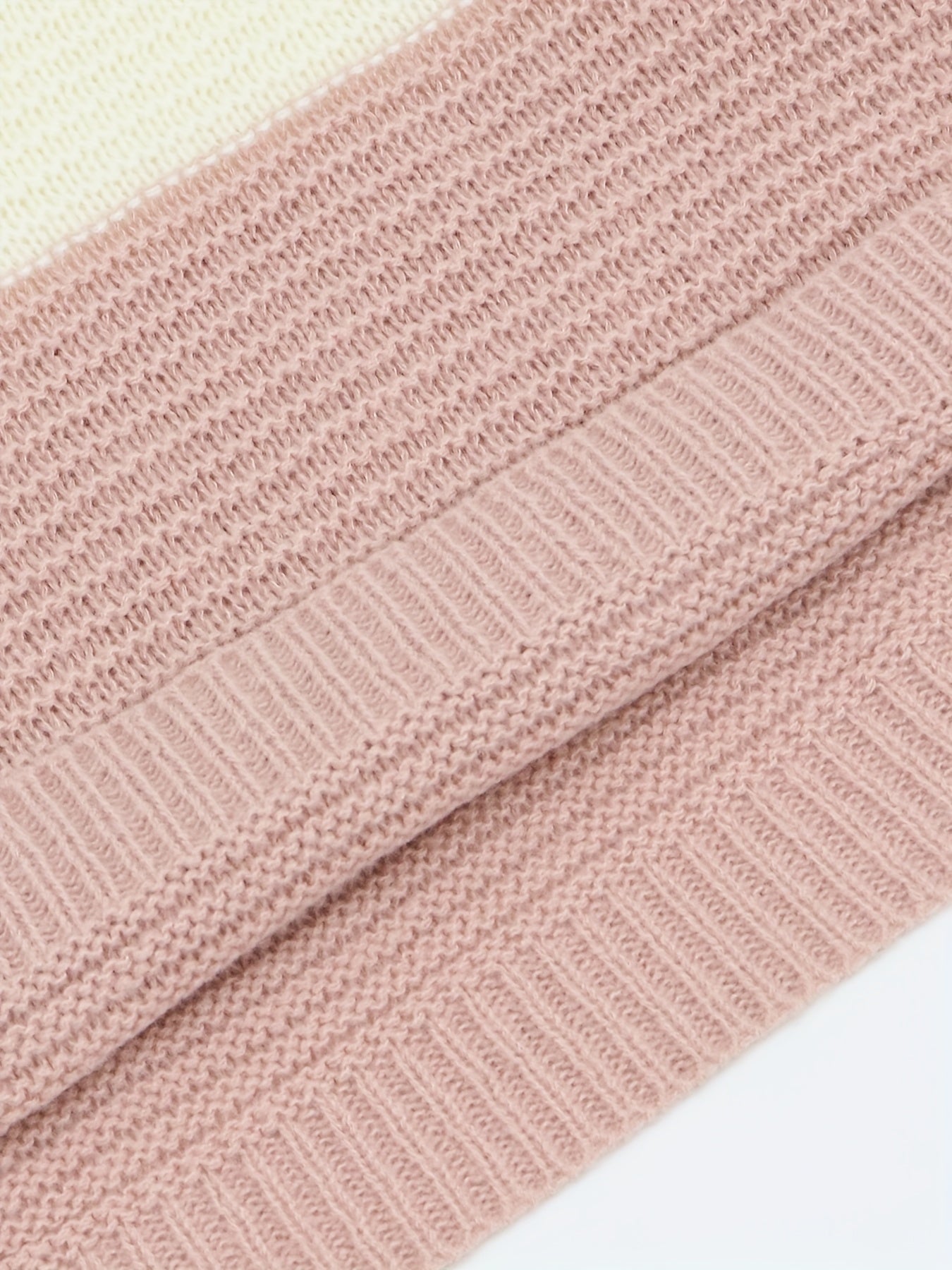 Block Knit Sweater Casual Crew Neck Long Sleeve Women's Clothing