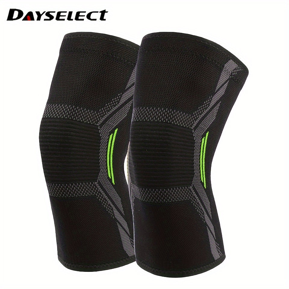 2pcs Knitted Running Knee Pads Leg Warmers Elastic Support