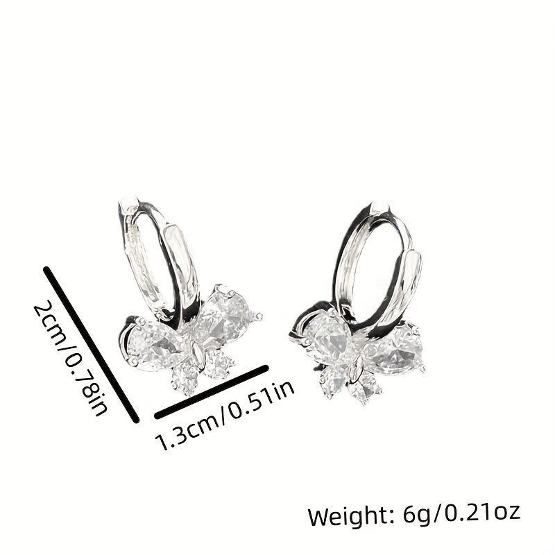 Butterfly Zircon Earrings for Party Girls