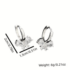 Butterfly Zircon Earrings for Party Girls