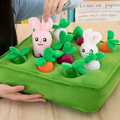 Interactive Plush Toy Doll Game Set 13 77in Carrot Puzzle Green Carrot
