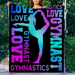 Gymnastics Sports Throw Blanket Soft Lightweight Flannel Warm Blanket