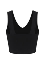 Backless Tank Top V Neck Sleeveless for Spring & Summer