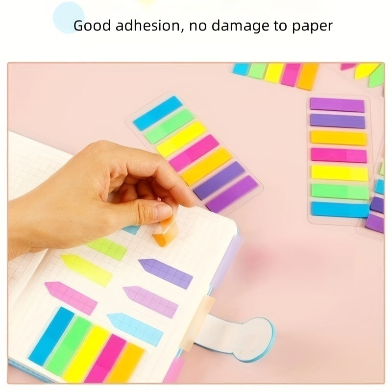 Transparent Sticky Notes Fluorescent Bar Index Stickers