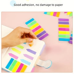 Transparent Sticky Notes Fluorescent Bar Index Stickers