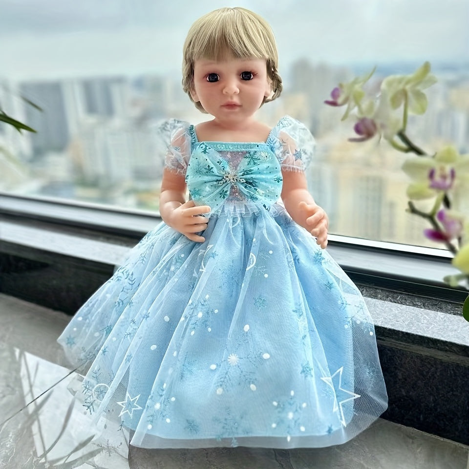 Silicone Realistic Baby Doll Girl Toy DIY Dressing Hair Styling
