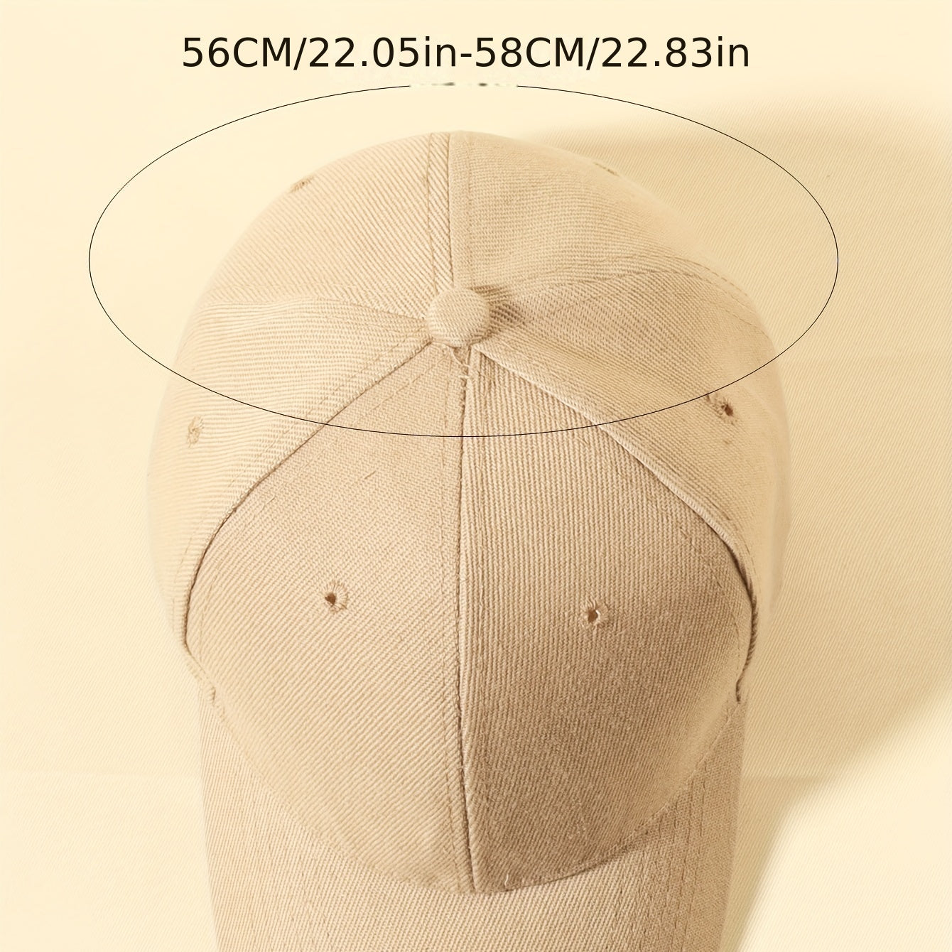 1pc Six-sided Plain Baseball Cap Sports Hat Multicolor Outdoor Adjustable