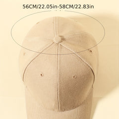 1pc Six-sided Plain Baseball Cap Sports Hat Multicolor Outdoor Adjustable