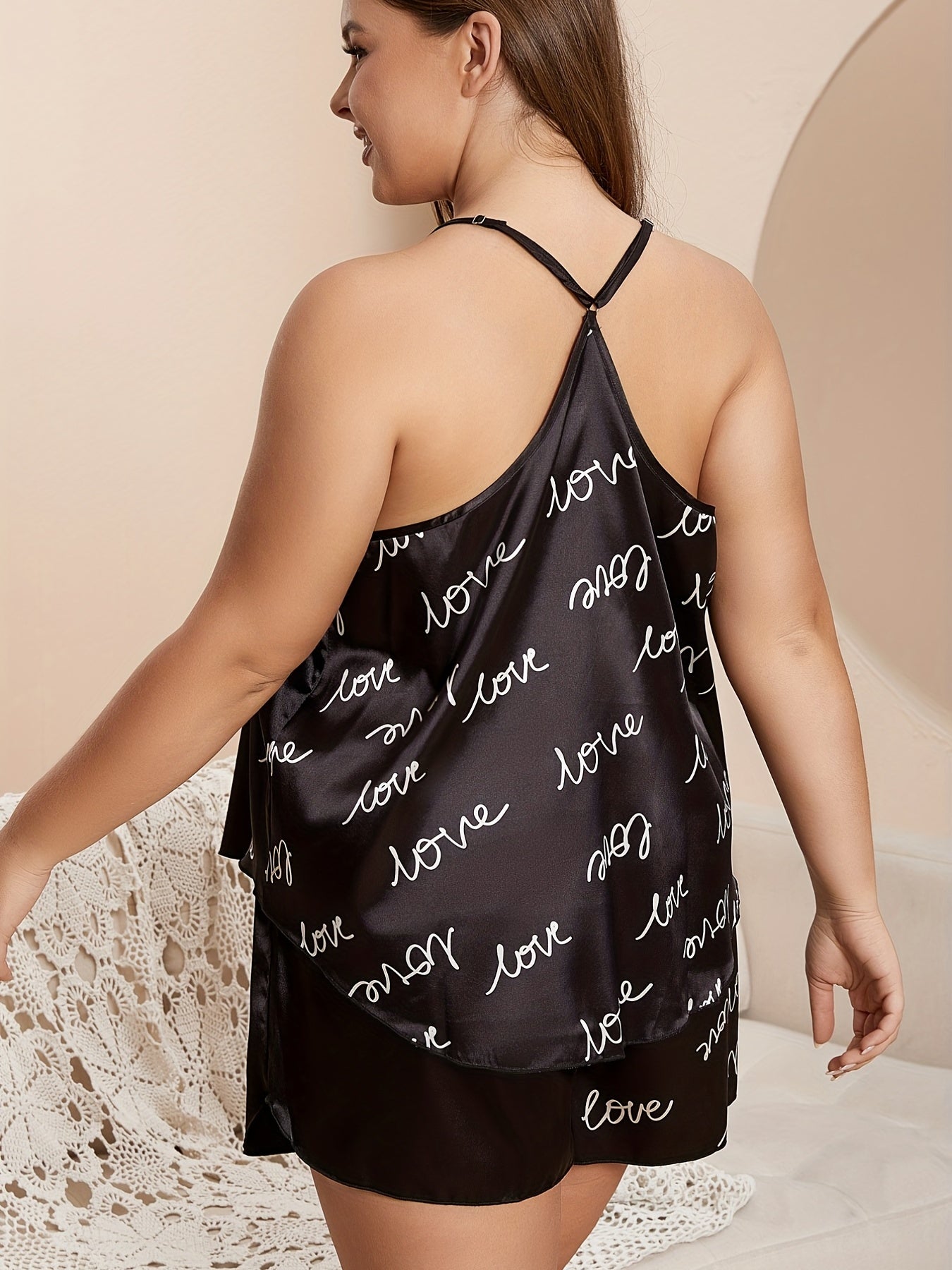 Women's Plus Graphic Cami & Shorts Pajama Set