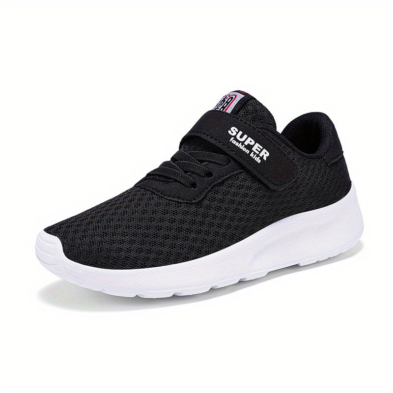 Girls' Hook And Loop Fastener Running Shoes