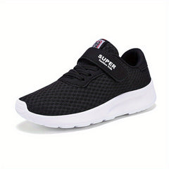 Girls' Hook And Loop Fastener Running Shoes
