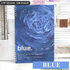 B5 Spiral Notebook 60 Sheets 120 Pages Leather Hardcover College Ruled
