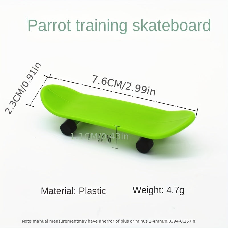 Interactive Parrot Skateboard Toy for Exercise and Training
