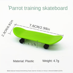 Interactive Parrot Skateboard Toy for Exercise and Training