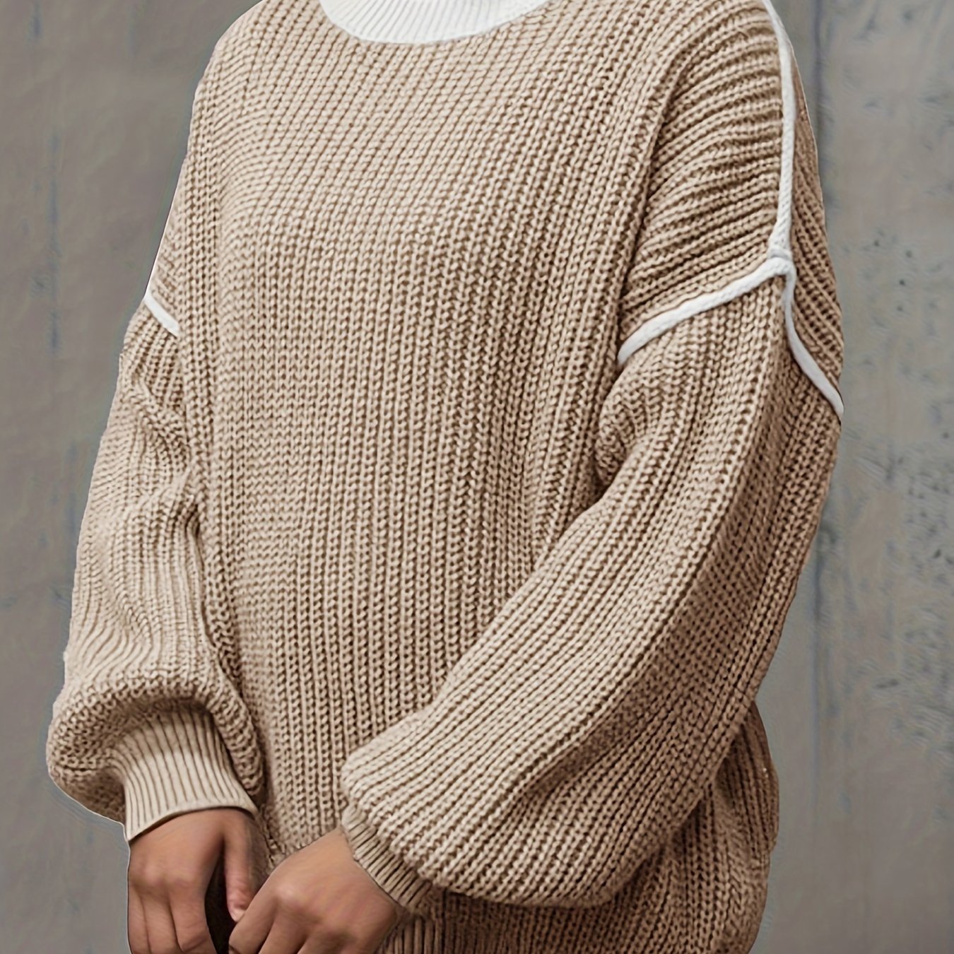 Colorblock Round Neck Jumper
