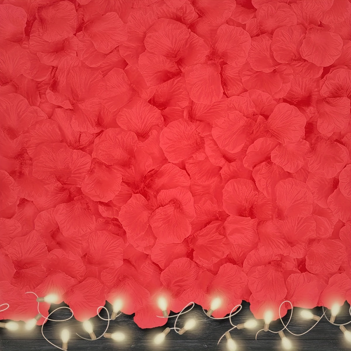 1000pcs Red Rose Petals for Romantic Nights & Wedding Decor