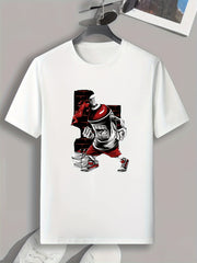 Fire Extinguisher Print Men's Graphic T-shirt for Summer