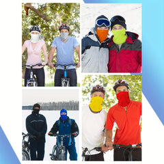 9pcs Ski Mask Full Face Cover UV Protection Balaclava Winter Neck Gaiter