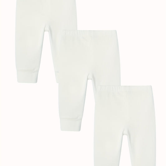 3pcs Toddler Baby Comfy Stretchy Cropped Pants