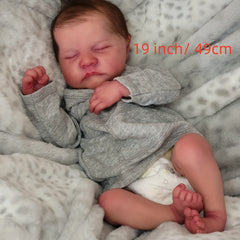Realistic Newborn Baby Doll Soft Cloth Body Vinyl Doll Boy Doll High Gift