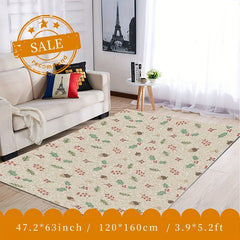 Christmas Tree Kitchen Rug Washable Christmas Door Mat Living Room Carpet