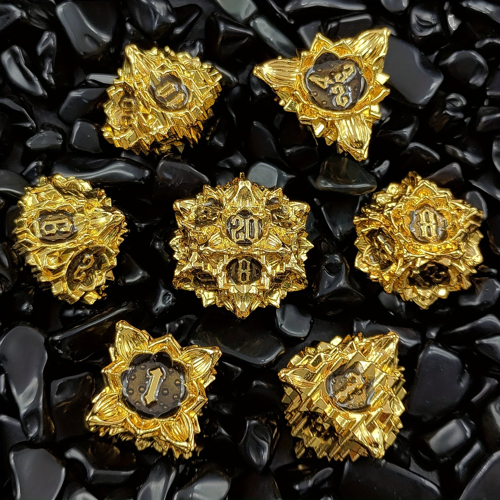 Lotus Metal Skeleton Dice Set for Table Game