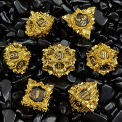 Lotus Metal Skeleton Dice Set for Table Game